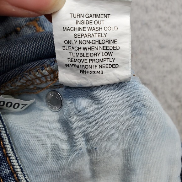 New York & Company Dream Curvy Boyfriend Jeans Womens 8 Blue Denim Distressed - Picture 10 of 10